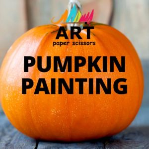 Art Paper Scissors Pumpkin Painting