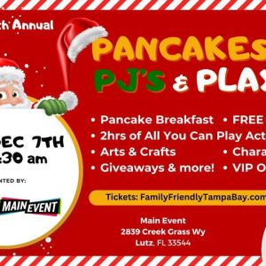 Pancakes, PJ's & Play at Main Event