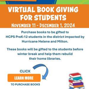 HCPS Students Virtual Book Giving