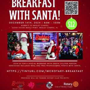 Wesley Chapel Rotary Club Breakfast with Santa