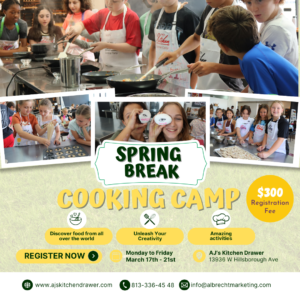 AJ's Kitchen Drawer Spring Break Cooking Camp