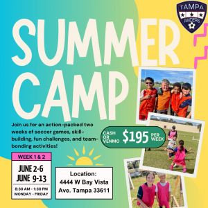 Tampa Raiders Soccer Club Summer Camp