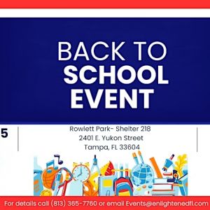 Back-to-School Event at Rowlett Park