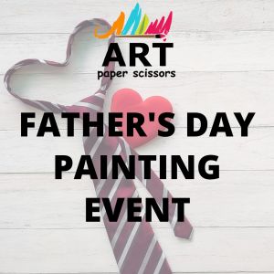 Art Paper Scissors Father's Day Painting