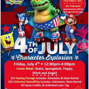 SkateWorld 4th of July Character Explosion Skate