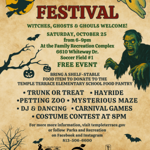 Temple Terrace Family Recreation Complex Fall Festival
