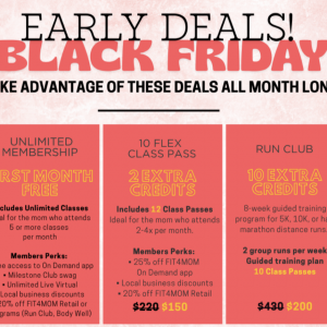 Fit4Mom Black Friday Deals
