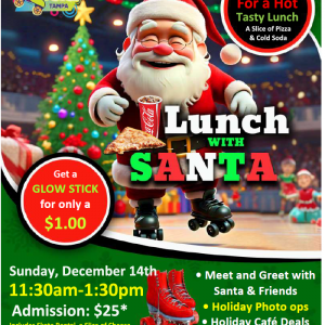 Skate World Tampa Lunch with Santa