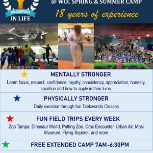 World Champion Center - Be a Champion in Life Summer Camp