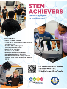 HCC Kid's College Summer STEM Camp