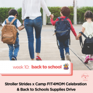 Fit4Mom Back to School Supplies Drive
