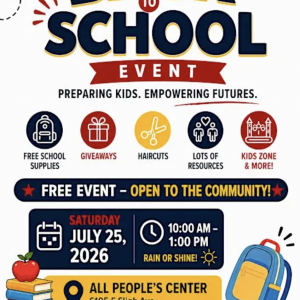 Community Back to School Event at Les Miller Park