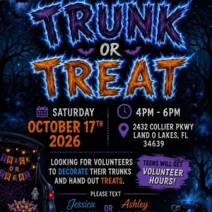 Harvester Community Church Diabetic Friendly Halloween Trunk or Treat