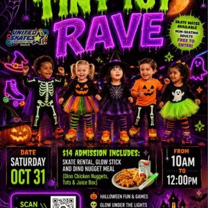 United Skates Tampa Toddler Halloween Rave